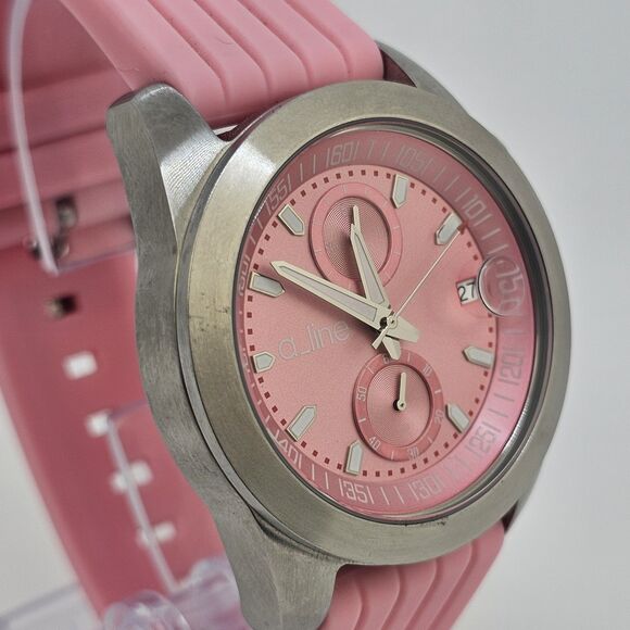 ALine Aroha Women\'s Watch‎ 42MM Pink Dial Plastic Bands New Battery HEAVY WATCH main image 10